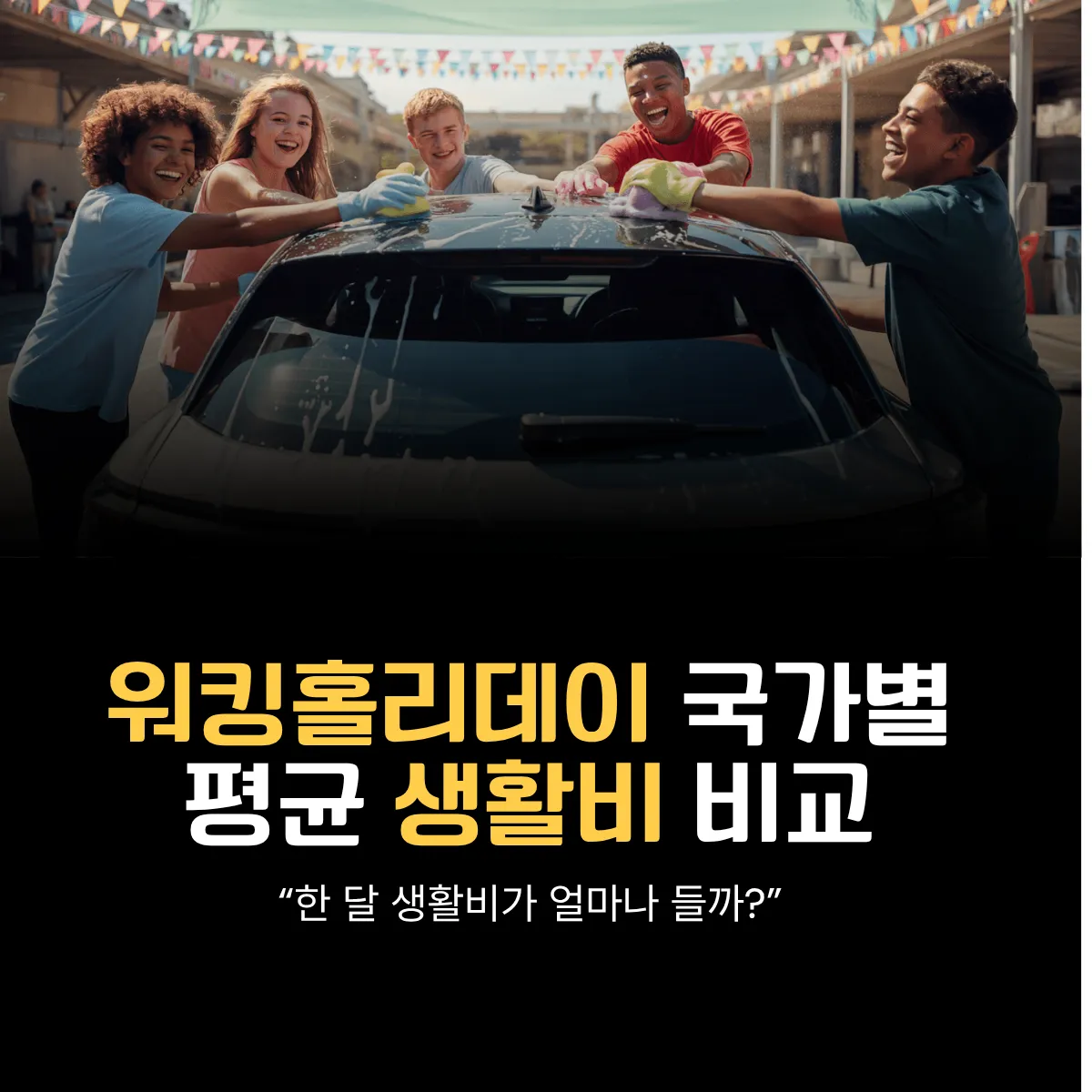 2025 워킹홀리데이 생활비 순위 | 상위 10개국 한 달 예산 비교표